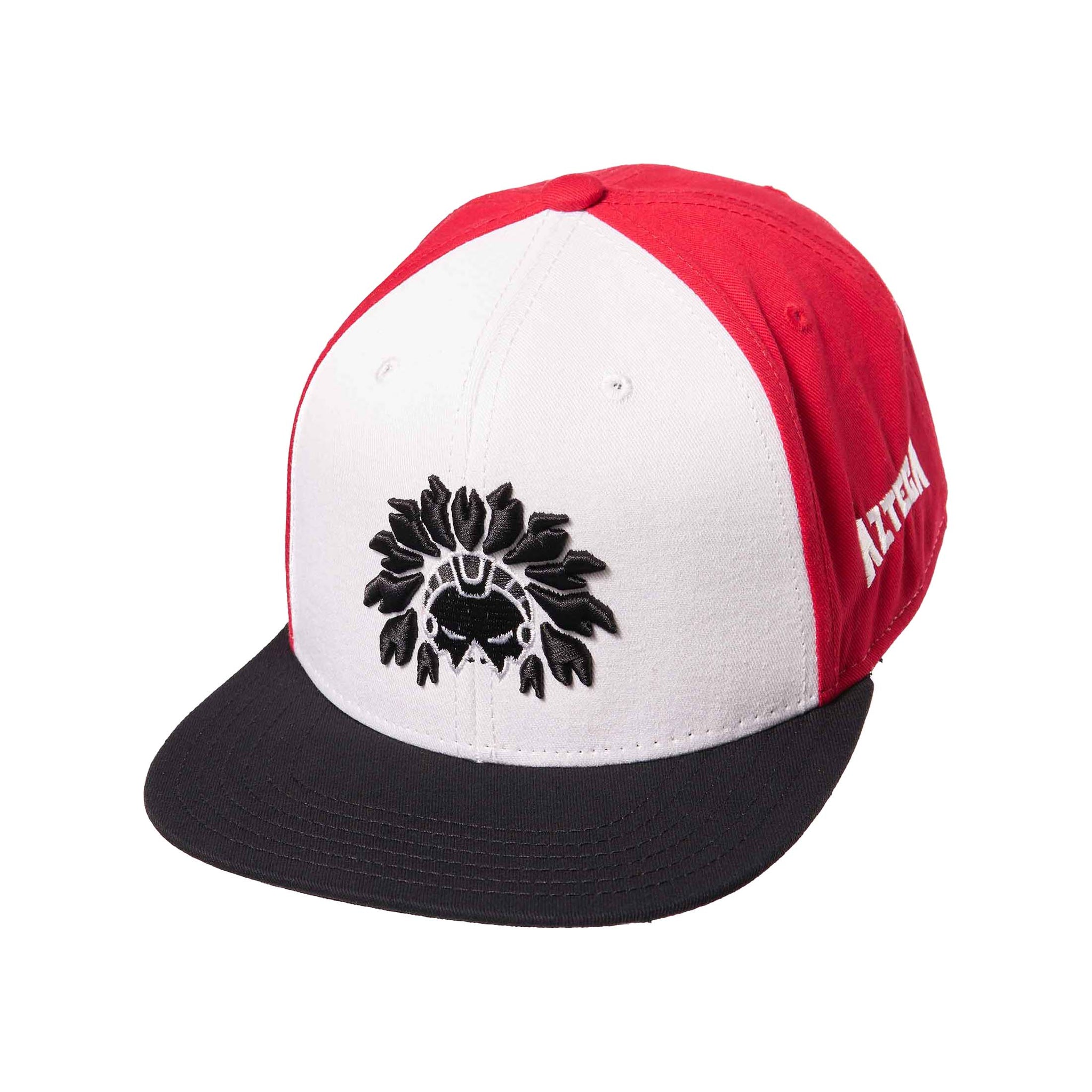 Gorra Tanke color Blanco Negro y Rojo - Logo Negro