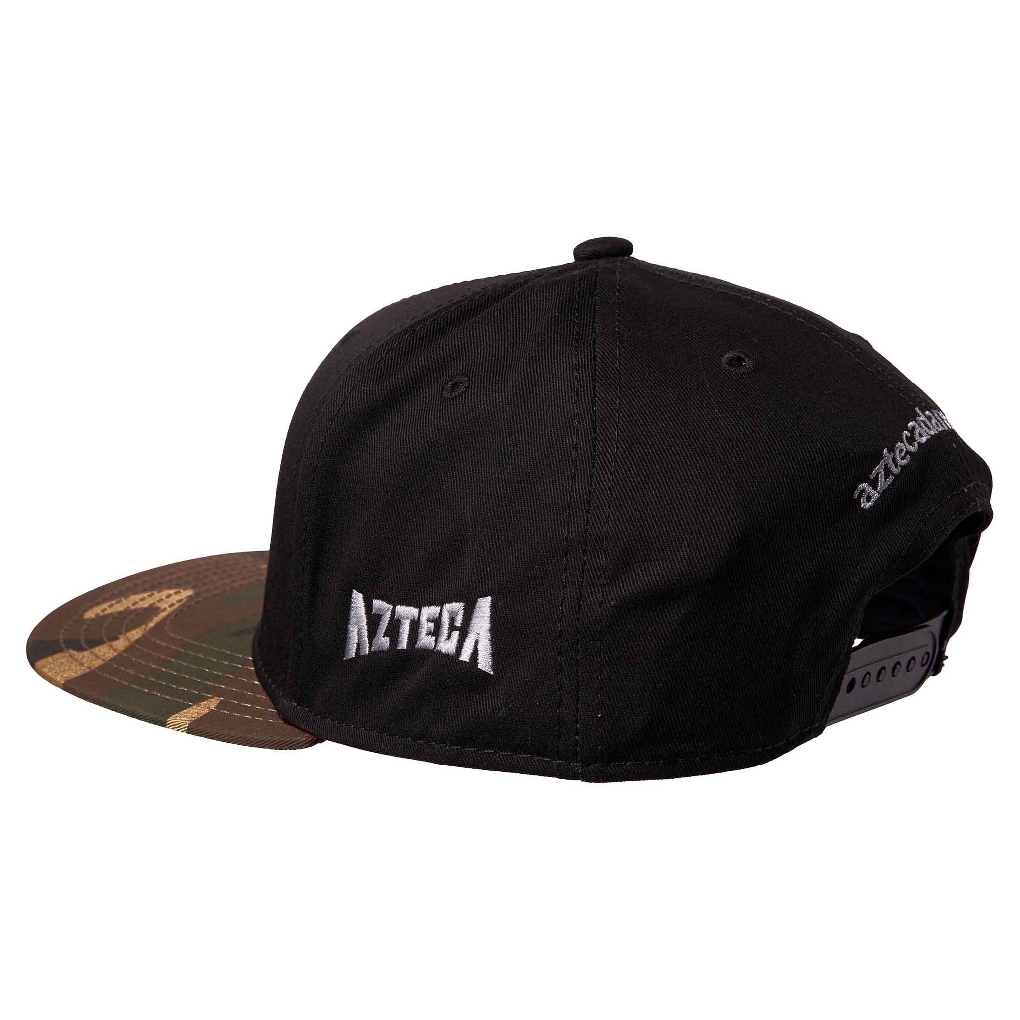 Gorra Foxtrot Negra con Visera Militar - Logo Plata