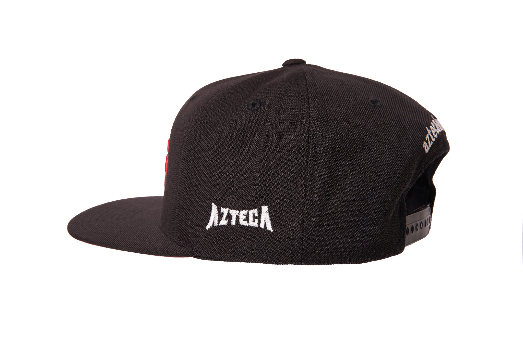 Gorra en Negro con Visera PLANA de Bandera Mexicana - Logo Patrio